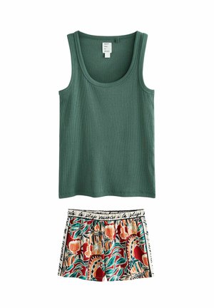 PETITE FIT - SET - Pyjama - green abstract