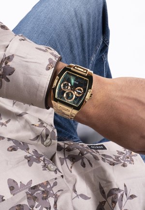 Guess PHOENIX - Orologio - green sunray/gold-coloured