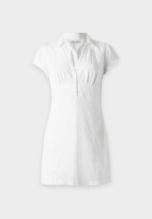 Hollister Co., COLLARED SHIRT DRESS - Jurk - white