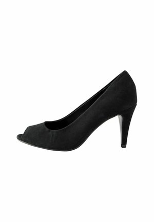 REGULAR FIT - Zapatos con punta abierta - new black suede