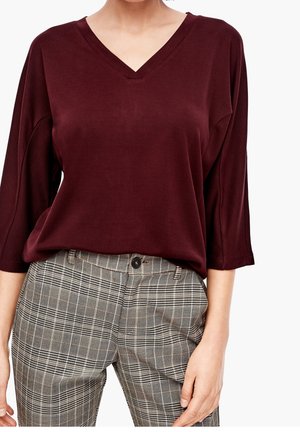 Långärmad tröja - dark red