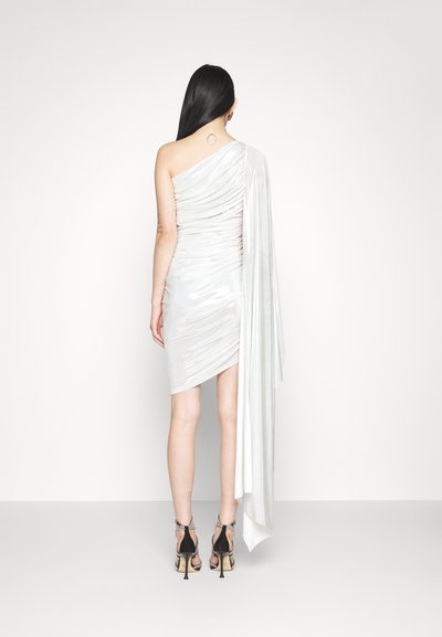 Norma Kamali DIANA MINI DRESS SLEEVE - Jerseykjole - pearl