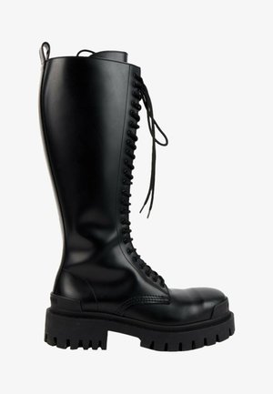 Balenciaga, Bottes à plateau - black