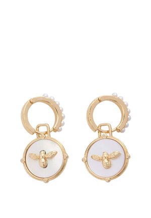 HONEY BEE HUGGIE - Earrings - gold-coloured