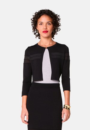 CROPPED - Strickjacke - noir