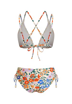 Cupshe, FLORAL PRINT BIKINI SET - Bikini - beige floral