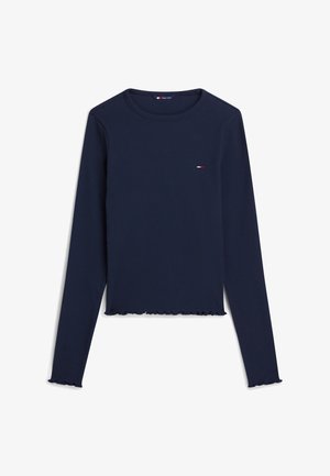 Tommy Jeans, LETTUCE EDGE - T-shirt à manches longues - dark night navy