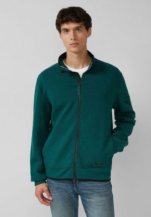 Sweatjacke - tannengrün