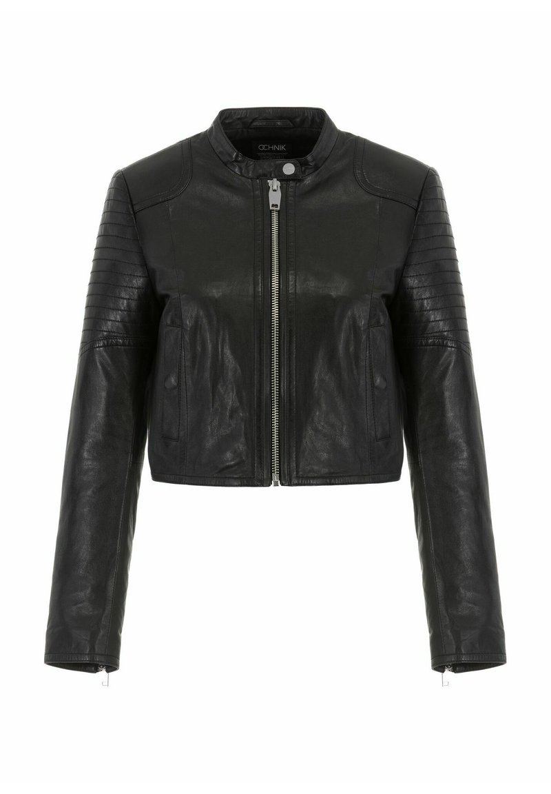 OCHNIK Leren jas zwart OCHNIK Leren jas zwart