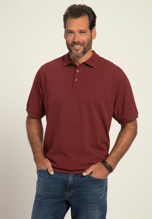 JP1880 BRUSTDRUCK - Poloshirt - dunkel kirschrot