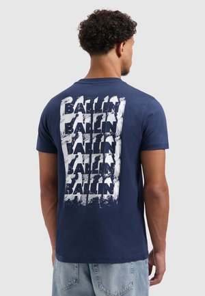 REGULAR FIT CREWNECK  - T-shirt print - navy