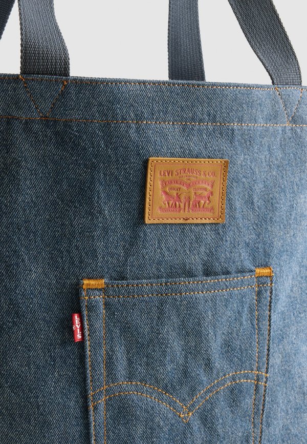 BACK POCKET TOTE UNISEX - Tote bag - indigo mid wash3