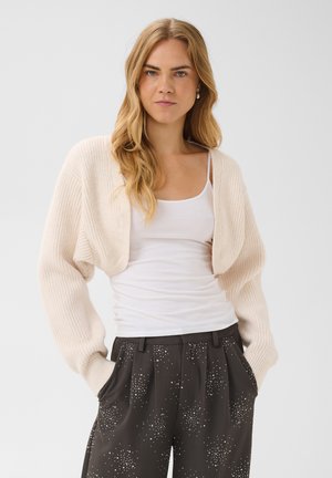 Saint Tropez, UWENASZ KNIT BOLERO - Gilet - seedpearl melange