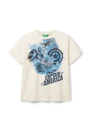 CAPTAIN AMERICA MARVEL - Print T-shirt - white
