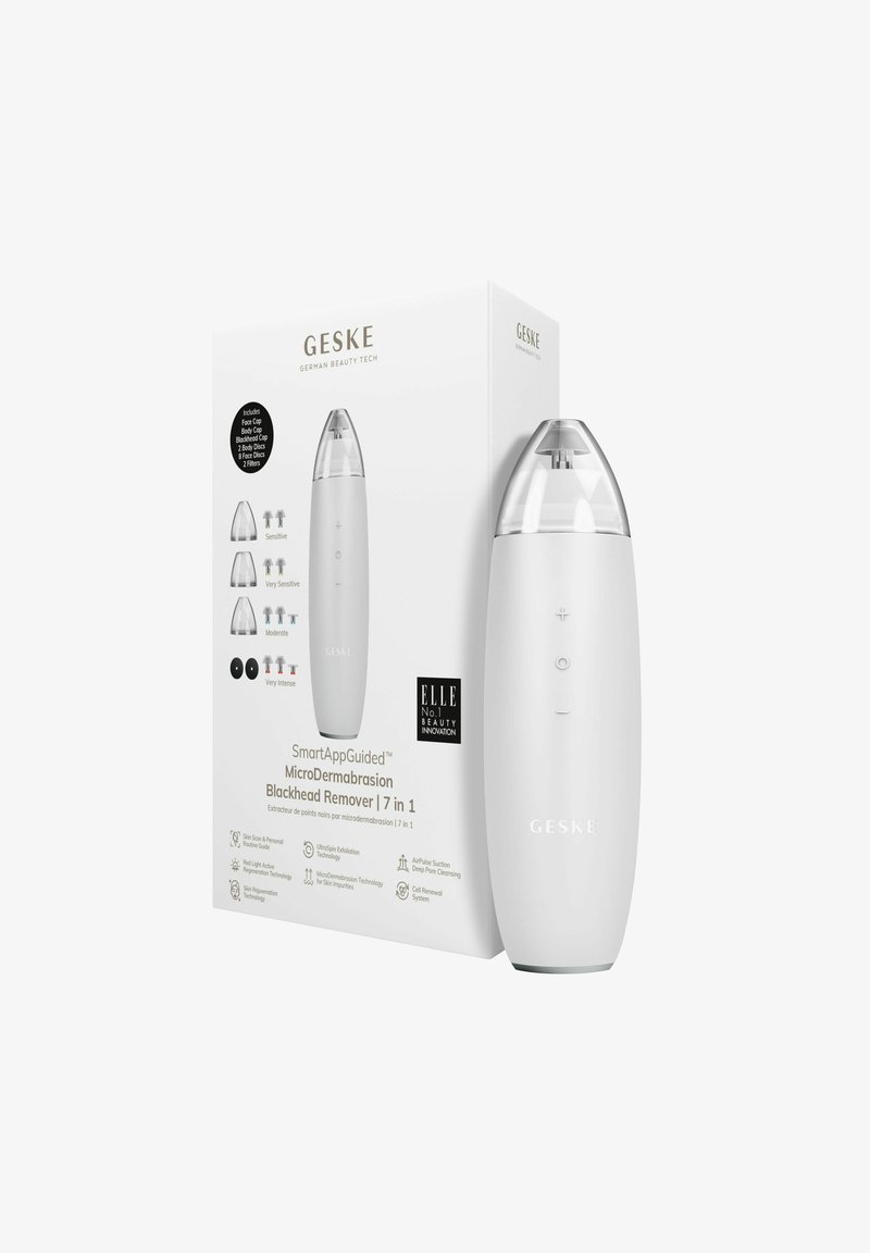 GESKE - MICRODERMABRASION BLACKHEAD REMOVER | 7 IN 1 - Huidverzorgingstool - white, Vergroten