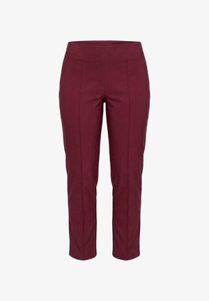 MIAMODA, BENGALIN-HOSE, SLIM FIT, BIESE, ELASTIKBUND - Pantalones - claret