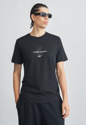 TEE CLUB - Nyomott mintás póló - black