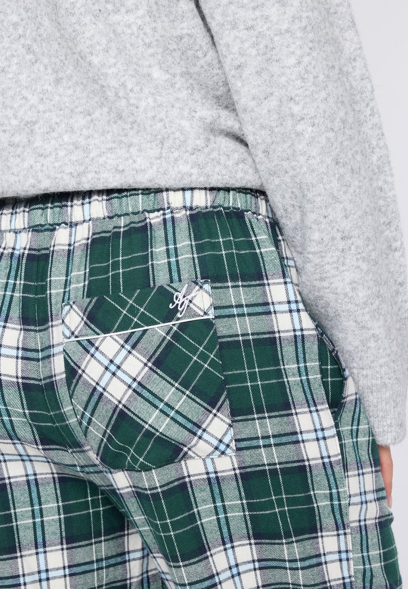 Comodi pantaloni per pigiama in pacco da due paia - Blu notte + grigio melange