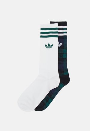 adidas Originals TARTAN UNISEX 2 PACK - Socks - night indigo/white
