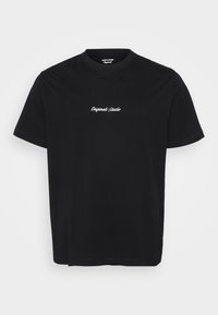 JORNORREBRO EMB SS CREW NECK  - T-shirts med print - black