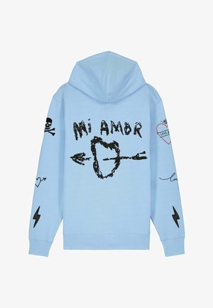 Mira Paris, MI AMOR TATTOO EMBROIDERY OVERSIZED - Hoodie - blue