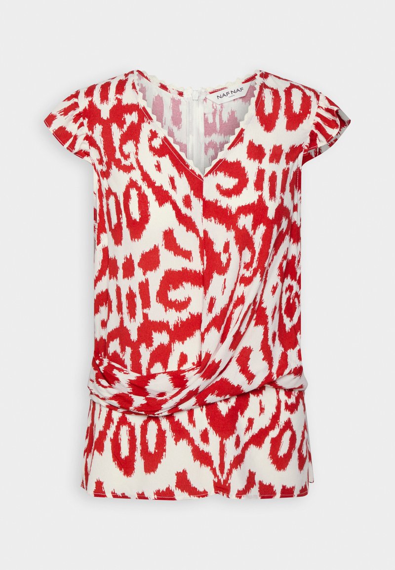 NAF NAF Blouse rouge chiné