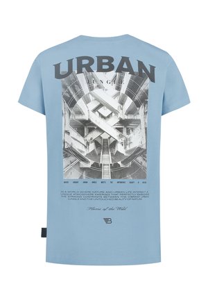 T-shirt print - blue grey