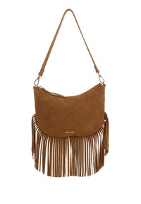 LUNE FRANGE - Borsa a tracolla - camel