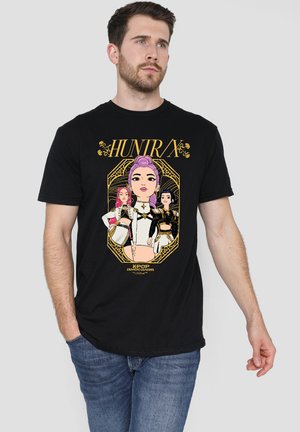 NETFLIX, KPOP DEMON HUNTERS HUNTRIX GOLDEN FRAME - T-Shirt print - black