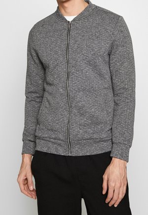 Sweatjacke - mottled dark grey