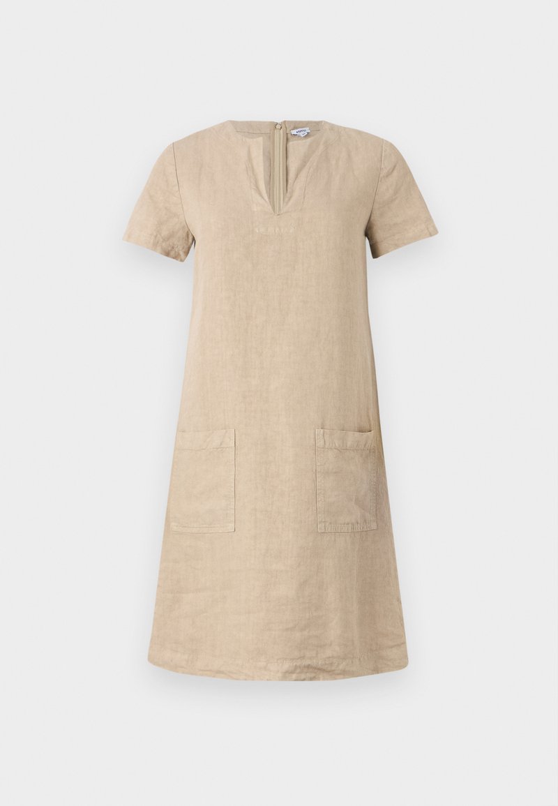 ASPESI Jurk zandkleur ASPESI Jurk zandkleur