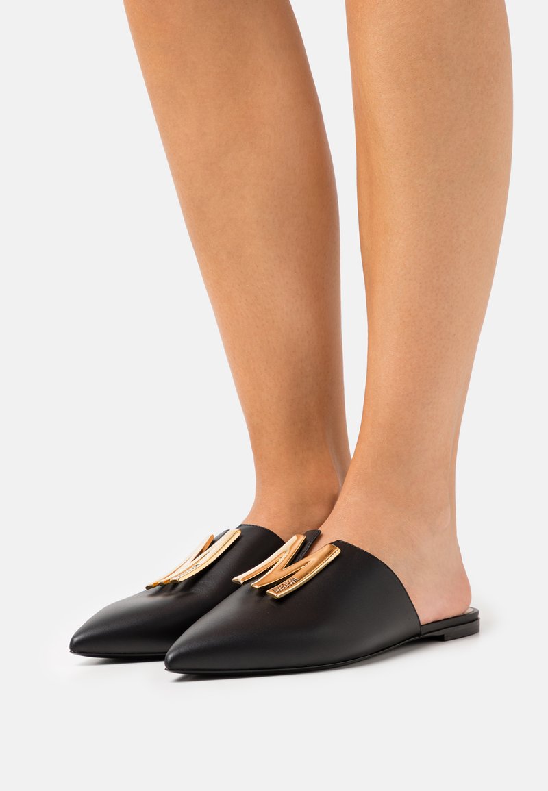 Damen Sneaker | MOSCHINO Pantolette flach nero/schwarz - JT37898 Damen Sneaker | MOSCHINO Pantolette flach nero/schwarz - JT37898
