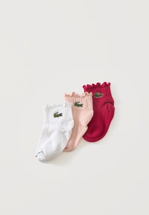 Lacoste, KIDS UNISEX 3 PACK - Чорапи - pink