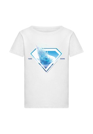 SUPERMAN LOGO SVALBARD TAKE ME HOME SHORT SLEEVE  - Print T-shirt - white