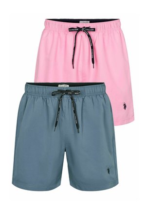 AZA 2-PACK - Badeshorts - china blue prism pink