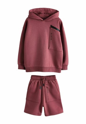 REGULAR FIT -  SET - Jersey con capucha - mauve purple