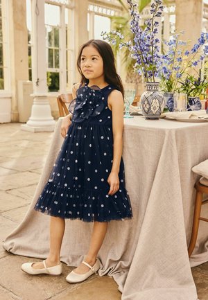 Next, REGULAR FIT - FLOWER CORSAGE  - Cocktail dress / Party dress - navy spot