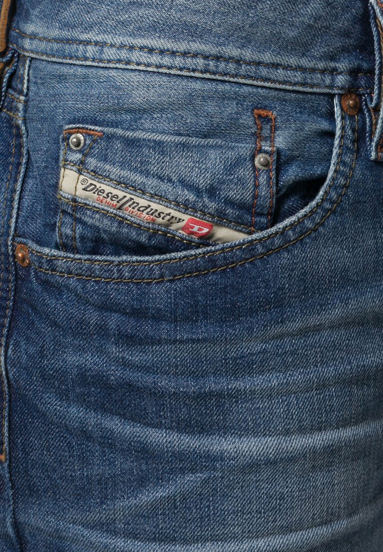 Diesel WAYKEE - Jeans Straight Leg - 0814E/blue denim - Zalando.de
