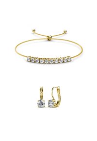 MYC Paris PARURE ROUND MIA SET - Orecchini - doré   cristal
