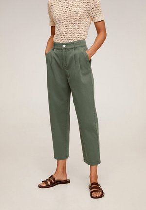 Mango, Pantalon classique - green