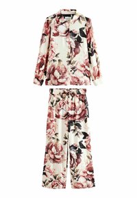 Next REGULAR FIT - LINEN BLEND BUTTON THROUGH  - Nattøj sæt - ecru floral