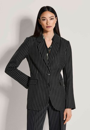 Halflange jas - black   off-white