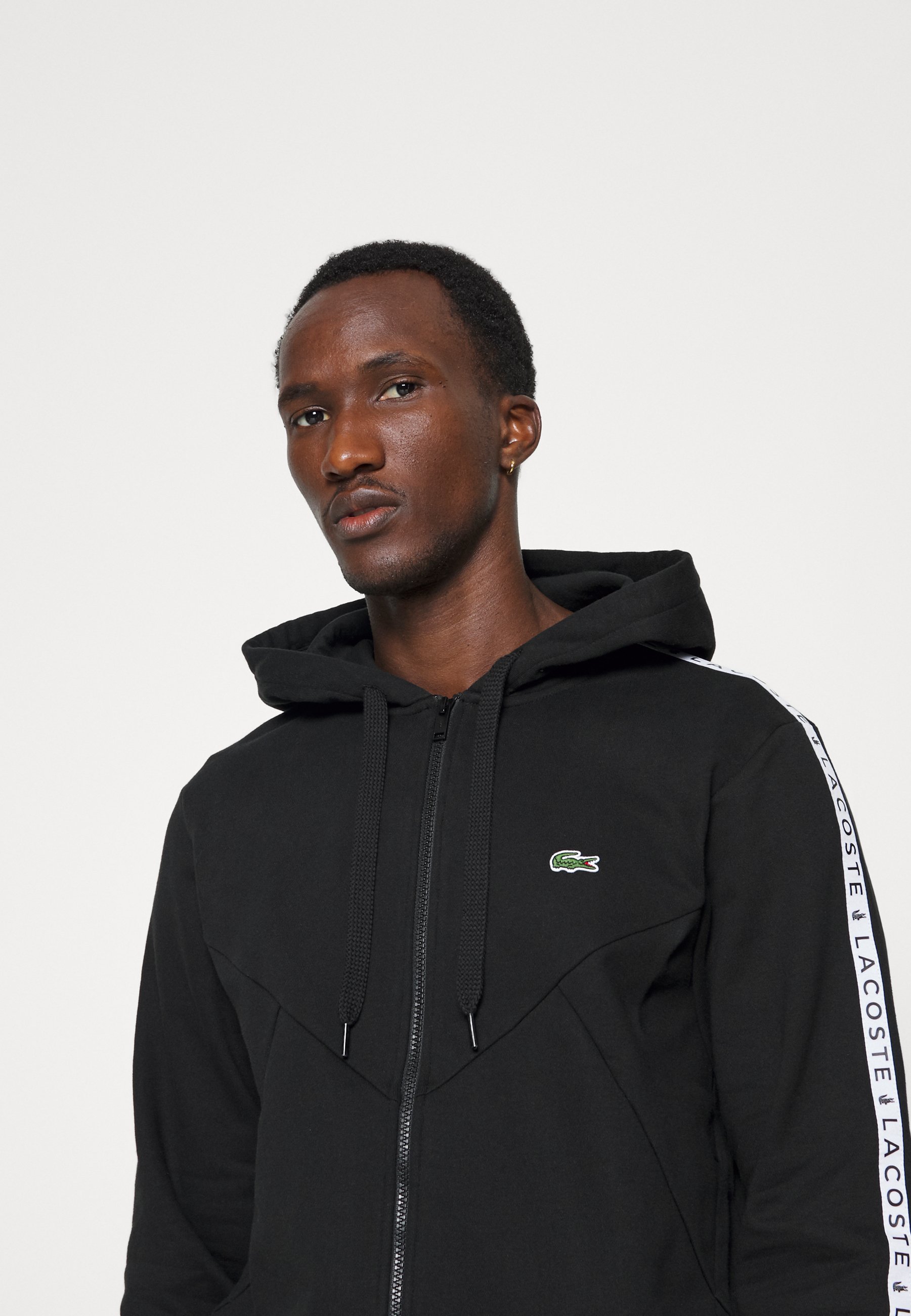 lacoste zip up fleece