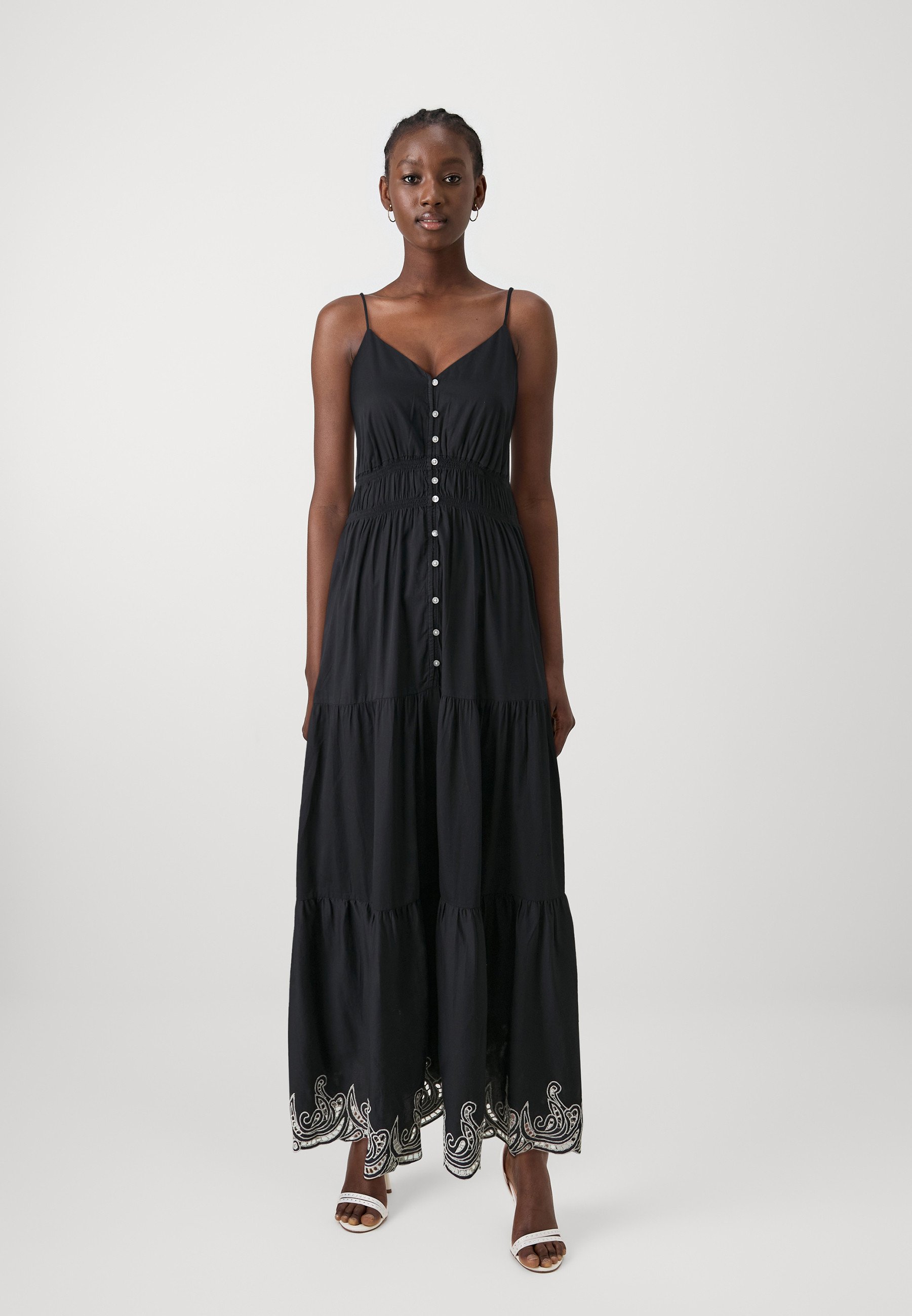 floor length dress nearby Evie Dress | Tiered Silk Dress | YOLKE main image 1