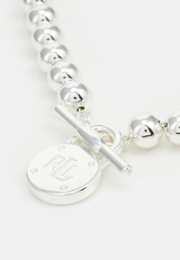 Lauren Ralph Lauren NK 17" BEADED LOGO COLLAR /TGGLE - Náhrdelník - silver-coloured