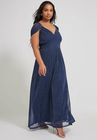 Yours Clothing COLD SHOULDER  - Vestido de fiesta - navy