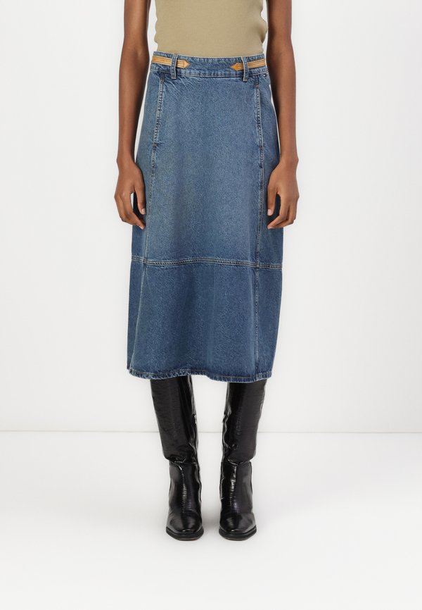 MIDI SKIRT - Denim skirt