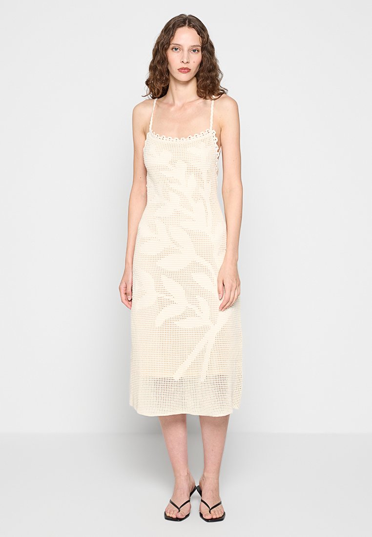 Vanessa Bruno Gebreide jurk beige