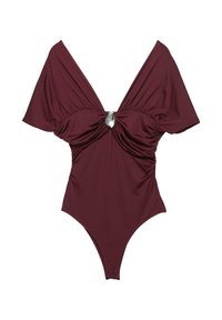 DRAPED BUCKLE - Body - bordeaux