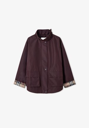 Ipekyol, IPEKYOL COAT JACKET WITH POCKETS AND ELASTIC WAISTBAND - Abrigo corto - d.purple